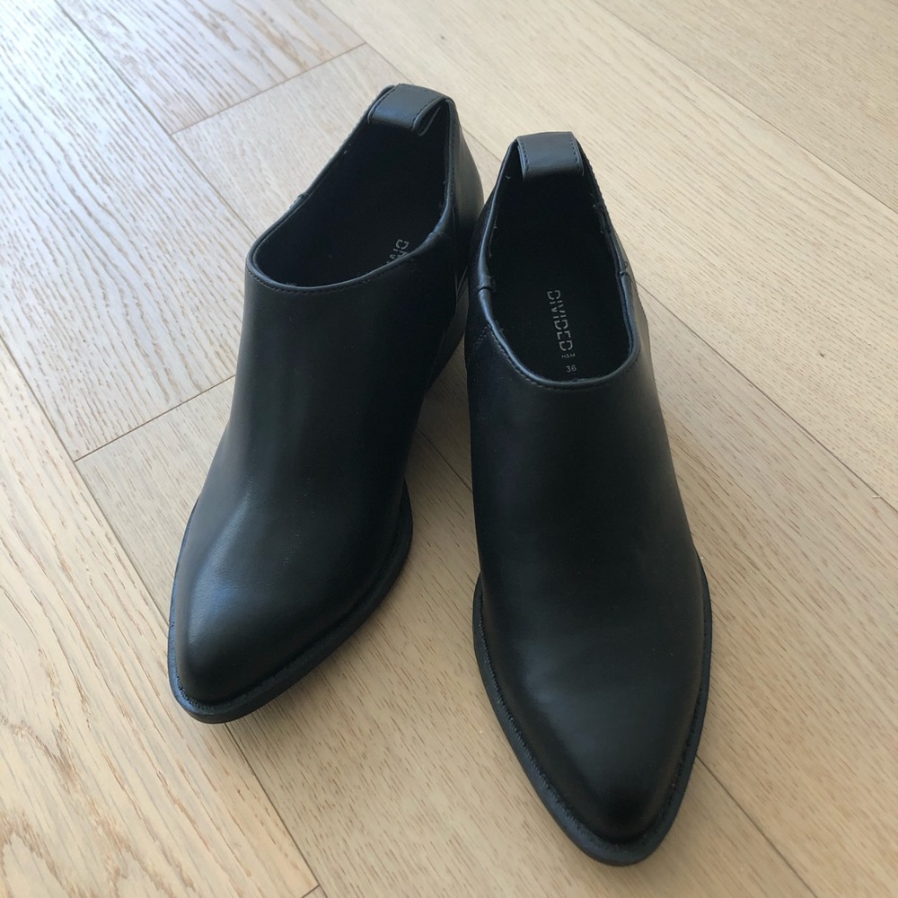 H&M Faux Leather Ankle Boots